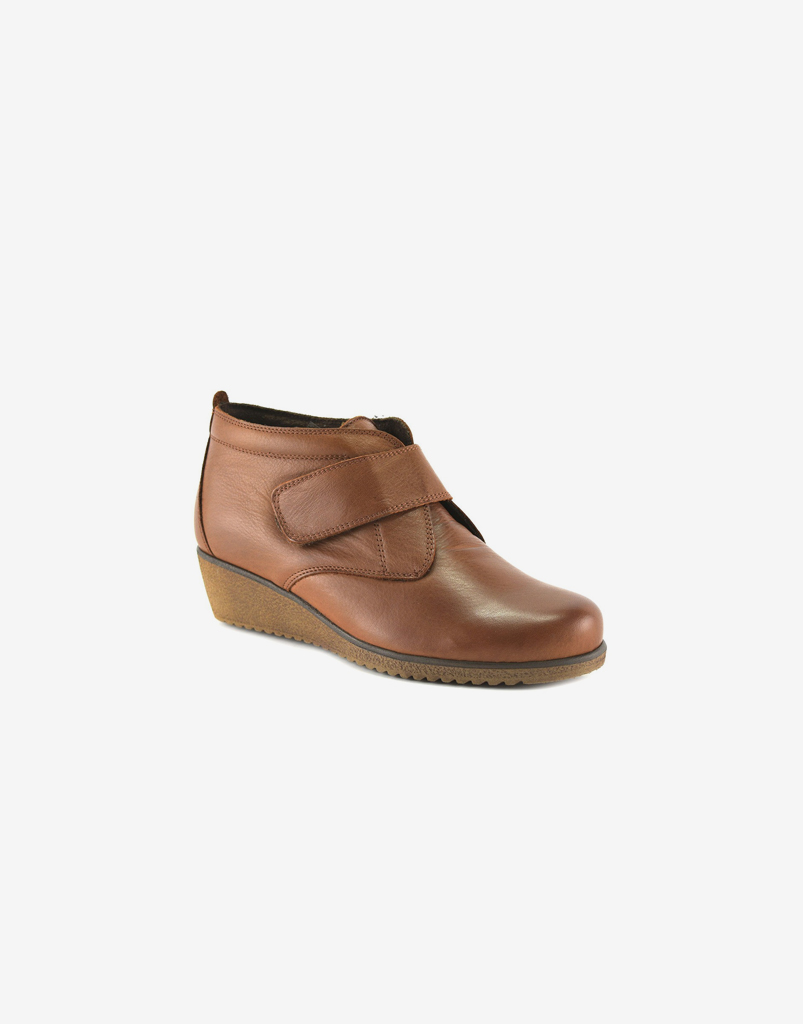 Botines Mujer Piel Cuña de Tupié