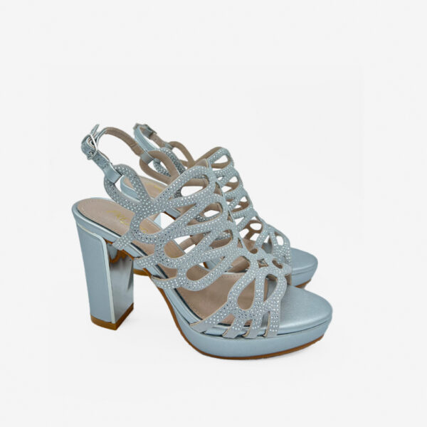 Sandalia Fiesta Plataforma Plata