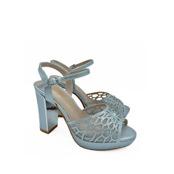 Sandalia Fiesta Plataforma Plata