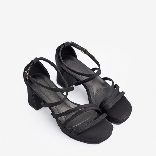 Sandalia Negro Plataforma