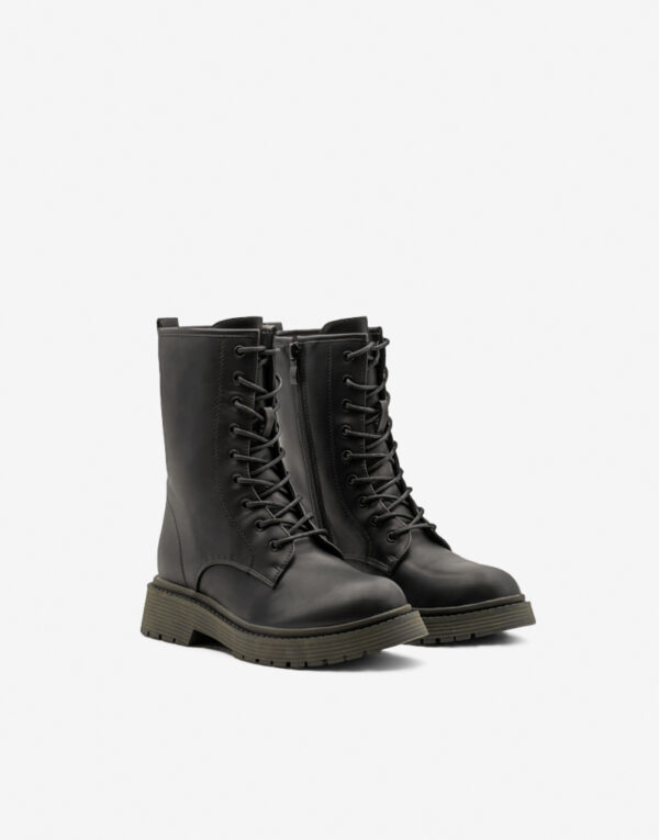 Bota Militar Cordones Negra