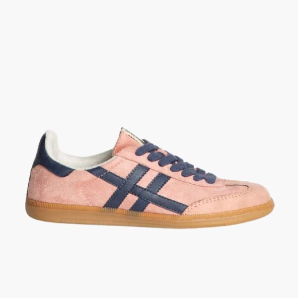 Zapatilla Deportiva Mujer Corina Rosa y Azul Marino